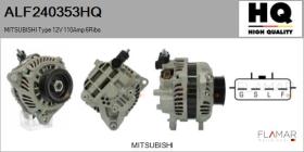 HQ ALF240353HQ - ALT NUEVO MITSUBISHI Type 12V 110Amp PR6