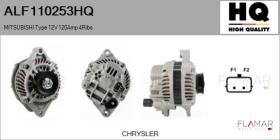 HQ ALF110253HQ - ALT NUEVO MITSUBISHI Type 12V 120Amp 4Ribs