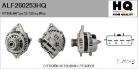 HQ ALF260253HQ - ALT NUEVO MITSUBISHI Type 12V 120Amp PFR6