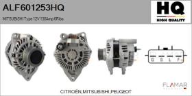 HQ ALF601253HQ - ALT NUEVO MITSUBISHI Type 12V 130Amp PR6