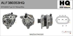 HQ ALF380353HQ - ALT NUEVO MITSUBISHI Type 12V 150Amp PFR6