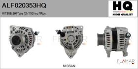 HQ ALF020353HQ - ALT NUEVO MITSUBISHI Type 12V 150Amp PFR7