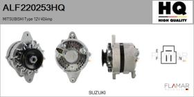 HQ ALF220253HQ - ALT NUEVO MITSUBISHI Type 12V 40Amp