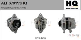 HQ ALF670153HQ - ALT NUEVO MITSUBISHI Type 12V 40Amp 1Ribs