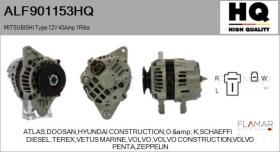 HQ ALF901153HQ - ALT NUEVO MITSUBISHI Type 12V 40Amp 1Ribs