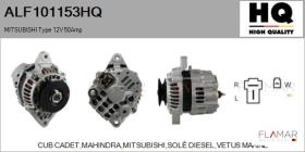 HQ ALF101153HQ - ALT NUEVO MITSUBISHI Type 12V 50Amp