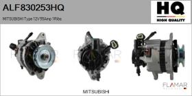 HQ ALF830253HQ - ALT NUEVO MITSUBISHI Type 12V 55Amp PV1
