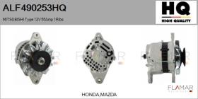 HQ ALF490253HQ - ALT NUEVO MITSUBISHI Type 12V 55Amp PV1