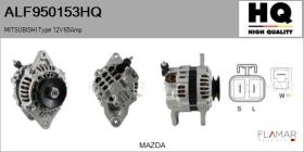 HQ ALF950153HQ - ALT NUEVO MITSUBISHI Type 12V 65Amp