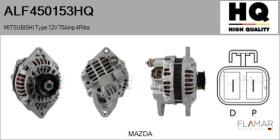 HQ ALF450153HQ - ALT NUEVO MITSUBISHI Type 12V 70Amp PR4