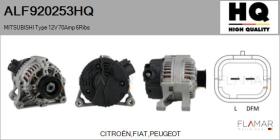 HQ ALF920253HQ - ALT NUEVO MITSUBISHI Type 12V 70Amp PR6