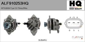 HQ ALF910253HQ - ALT NUEVO MITSUBISHI Type 12V 75Amp 5Ribs