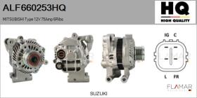 HQ ALF660253HQ - ALT NUEVO MITSUBISHI Type 12V 75Amp PFR6