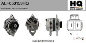 HQ ALF050153HQ - ALT NUEVO MITSUBISHI Type 12V 75Amp PR4