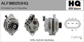 HQ ALF880253HQ - ALT NUEVO MITSUBISHI Type 12V 75Amp PR5