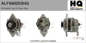 HQ ALF640253HQ - ALT NUEVO MITSUBISHI Type 12V 75Amp PV1