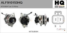 HQ ALF910153HQ - ALT NUEVO MITSUBISHI Type 12V 90Amp
