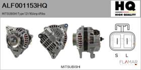 HQ ALF001153HQ - ALT NUEVO MITSUBISHI Type 12V 90Amp PR4