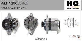 HQ ALF120653HQ - ALT NUEVO MITSUBISHI Type 24V 20Amp PV1