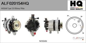HQ ALF020154HQ - ALT NUEVO NISSAN Type 12V 55Amp PV1