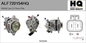 HQ ALF720154HQ - ALT NUEVO NISSAN Type 12V 70Amp 1Ribs