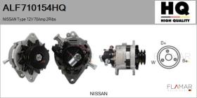 HQ ALF710154HQ - ALT NUEVO NISSAN Type 12V 70Amp DP2