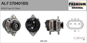 BOSCH ALF370401BS - ALT NUEVO ORIG. BOSCH Type 12V