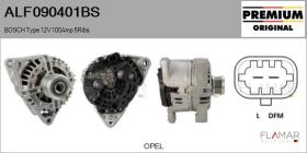 BOSCH ALF090401BS - ALT NUEVO ORIG. BOSCH Type 12V 100Amp PFR5