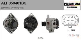 BOSCH ALF050401BS - ALT NUEVO ORIG. BOSCH Type 12V 100Amp PFR6