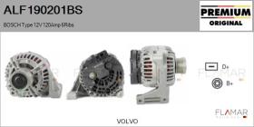 BOSCH ALF190201BS - ALT NUEVO ORIG. BOSCH Type 12V 120Amp PFR6