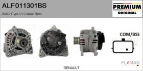 BOSCH ALF011301BS - ALT NUEVO ORIG. BOSCH Type 12V 120Amp PFR7