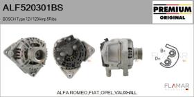 BOSCH ALF520301BS - ALT NUEVO ORIG. BOSCH Type 12V 120Amp PR5