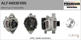BOSCH ALF440301BS - ALT NUEVO ORIG. BOSCH Type 12V 120Amp PR5
