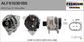 BOSCH ALF610301BS - ALT NUEVO ORIG. BOSCH Type 12V 120Amp PR8