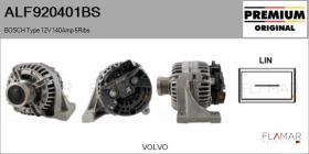 BOSCH ALF920401BS - ALT NUEVO ORIG. BOSCH Type 12V 140Amp PFR6