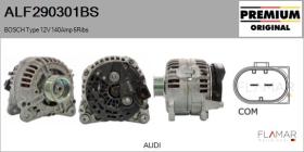 BOSCH ALF290301BS - ALT NUEVO ORIG. BOSCH Type 12V 140Amp PR6