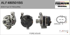 BOSCH ALF480501BS - ALT NUEVO ORIG. BOSCH Type 12V 150Amp PFR6