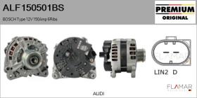 BOSCH ALF150501BS - ALT NUEVO ORIG. BOSCH Type 12V 150Amp PFR6
