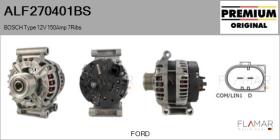 BOSCH ALF270401BS - ALT NUEVO ORIG. BOSCH Type 12V 150Amp PFR7