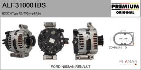 BOSCH ALF310001BS - ALT NUEVO ORIG. BOSCH Type 12V 150Amp PR6