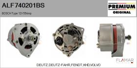 BOSCH ALF740201BS - ALT NUEVO ORIG. BOSCH Type 12V 55Amp
