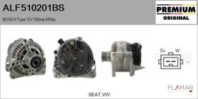 BOSCH ALF510201BS - ALT NUEVO ORIG. BOSCH Type 12V 70Amp PFR6