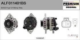 BOSCH ALF011401BS - ALT NUEVO ORIG. BOSCH Type 12V 80Amp PV1