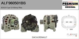 BOSCH ALF960501BS - ALT NUEVO ORIG. BOSCH Type 12V 90Amp PFR7