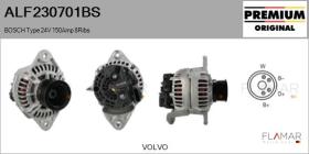 BOSCH ALF230701BS - ALT NUEVO ORIG. BOSCH Type 24V