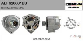 BOSCH ALF620601BS - ALT NUEVO ORIG. BOSCH Type 24V 100Amp PR9