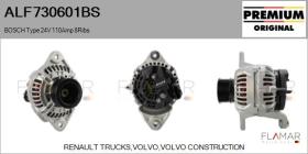 BOSCH ALF730601BS - ALT NUEVO ORIG. BOSCH Type 24V 110Amp PR8