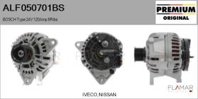 BOSCH ALF050701BS - ALT NUEVO ORIG. BOSCH Type 24V 120Amp PR8