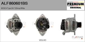 BOSCH ALF860601BS - ALT NUEVO ORIG. BOSCH Type 24V 120Amp PR8