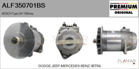 BOSCH ALF350701BS - ALT NUEVO ORIG. BOSCH Type 24V 180Amp